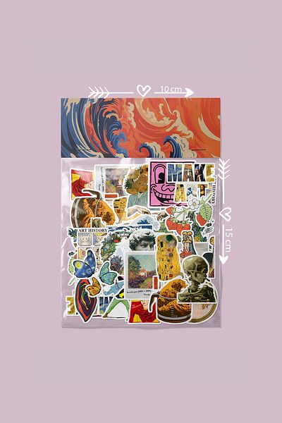 dadi ramba Art Bullet Journal - Agenda - Planner - Notebook - Laptop Label Sticker - Sticker Pack