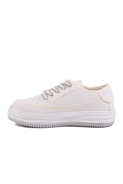AYK'S White Textile Women's Sports Shoes Lady 528 Z