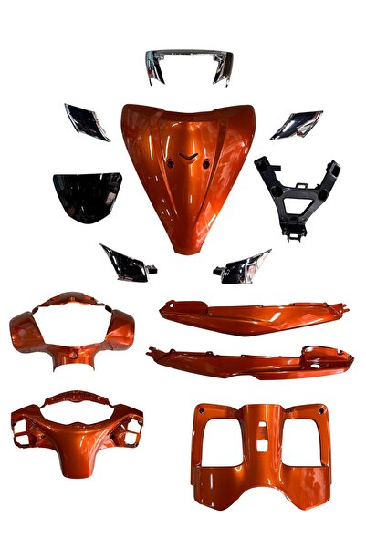 UMT İTHAL TVS JUPİTER125 ÖN KAPORTA SETİ TURUNCU (13 PARÇA)