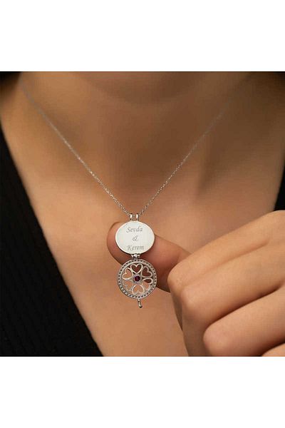 Emperium Silver Hidden Love Necklace