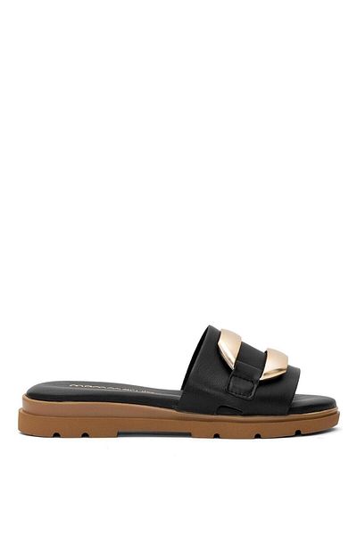 Mammamia D25Yt-1375 Women's Leather Slippers