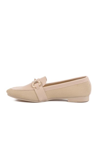 AYK'S Beige Lightweight Women's Ballerina Ballerina T-200 Z