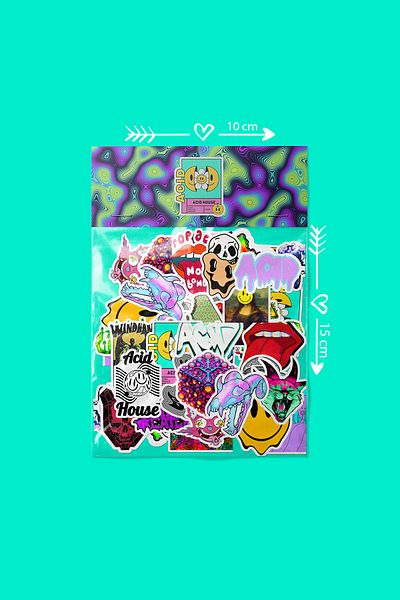 dadi ramba Acid Art -Bullet Journal - Ajanda - Planner - Notebook - Αυτοκόλλητο Laptop Sticker - Πακέτο αυτοκόλλητων
