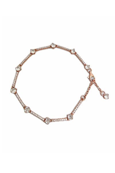 Erer Gümüş Gümüş taşlı pan rose bileklik is12e661