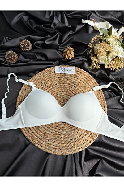 Nuzabi Σουτιέν Zoe Lotus White χωρίς ενίσχυση και χωρίς μπανέλες