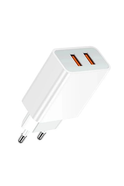 ABYZ Încărcător USB dual de 20 W, 5 V, 2,4 A – Încărcare rapidă, design compact, perfect pentru călătorii