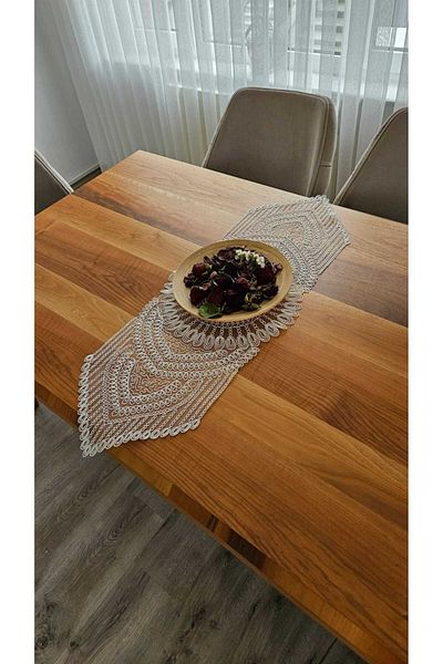 ZESA HOME Tulle Guipure Patterned Stylish Color Color Runner