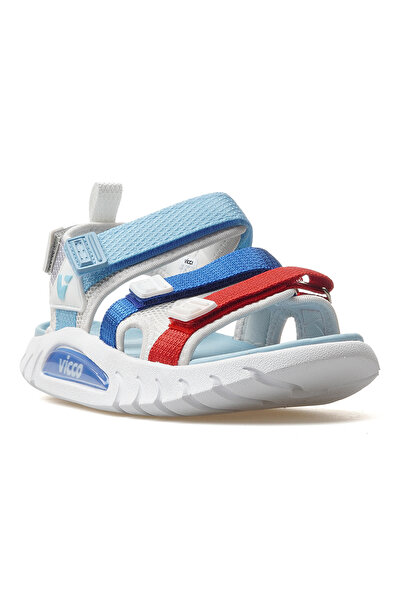 Vicco Cube Boy's Anatomical Sole Lightweight Sandals 25Y 332.212 Pe White