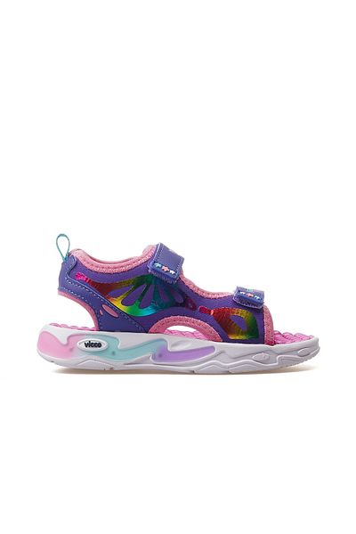 Vicco But Girl's Lighted Sandals 25Y 332.210 Pk Purple