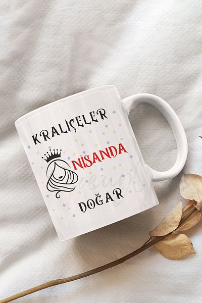qoeuyl boutique Queens Are Born This Month Printed Birthday Special Day White Mug Cup as a Gift for Friends and Lovers