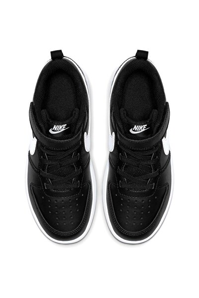 Nike Court Borough Low 2 (PSV) Çocuk Siyah Koşu Ayakkabı - Bq5451-002