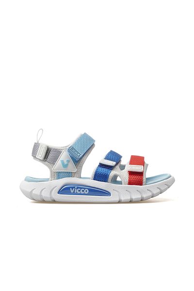 Vicco Cube Boy's Anatomical Sole Lightweight Sandals 25Y 332.212 Pe White