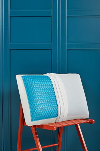 DAMIEN Soğutucu Yüksek Boyun Destekli Ortopedik Yastık Boyun Destekli Visco Y...