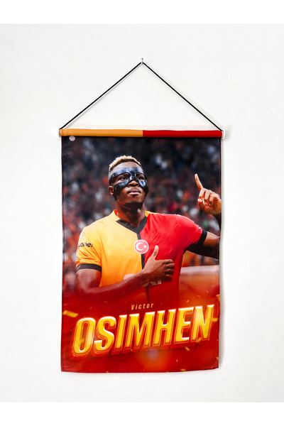 Bizon Reklam Saten Kumaş Poster (50X70 CM) Osimhen