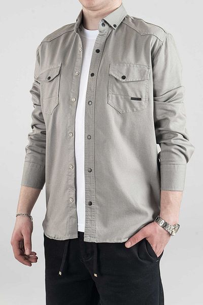 bombe Ανδρικό τζιν πουκάμισο Slim Fit