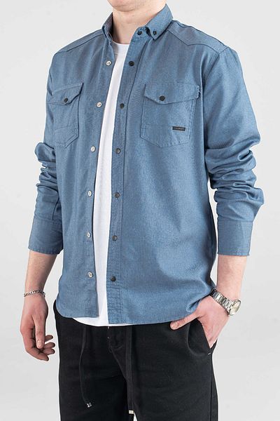 bombe Ανδρικό τζιν πουκάμισο Slim Fit