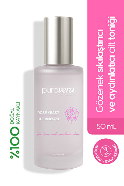Puravera Gözenek Karşıtı Nemlendirme Etkili Gül Mayası Toniği