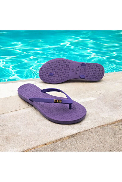 Tkees Purple Color Flip Flop Women's Flip Flops Beach Slippers