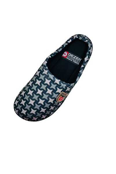 GEZER Ανδρικές παντόφλες, πράσινες με στάμπα αστεριών, μέγεθος 40, τακούνι 26 εκατοστά