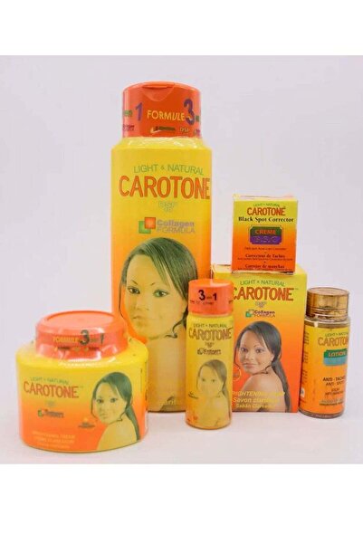Carotone مجموعة تبييض البشرة من 6 قطع