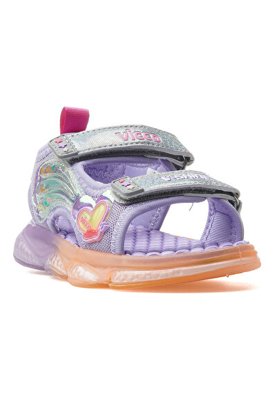 Vicco Can Girl's Lighted Sandals 25Y 332.254 Pk Lilac