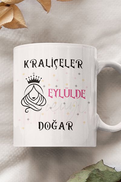 qoeuyl boutique Queens Are Born This Month Printed Birthday Special Day White Mug Cup as a Gift for Friends and Lovers