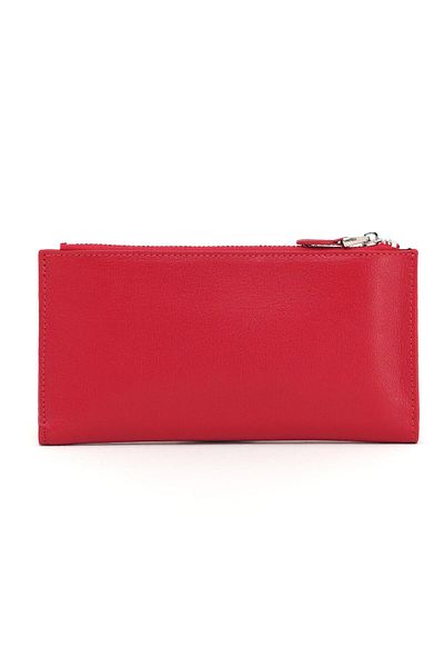 Deri Company Women's Leather Wallet Red 213505
