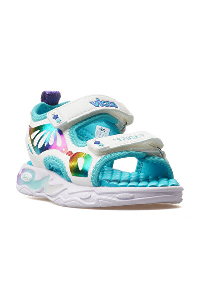 Vicco But Girl's Lighted Sandals 25Y 332.210 Pk White