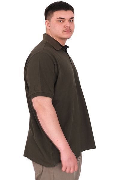 ModeXL Mode XL Large Size Men's T-Shirt Polo Collar Yourself U25310 Khaki