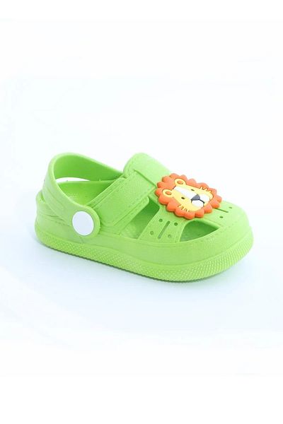 Ceox Daily Orthopedic Non-Slip Sole Children's Sandals with Animal Figures Green Slippers