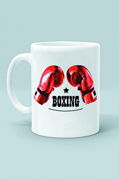 Generic Brand Red Boxing Glove Boxing Sport Design Printed White Classic Trop...