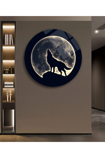 TAULART VUČJI VUK MODERAN NEKIRABILNI LUKSUZNI OKRUGLI STAKLENI STOL MODERAN ...