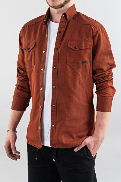 bombe Slim Fit Men's Denim Shirt
