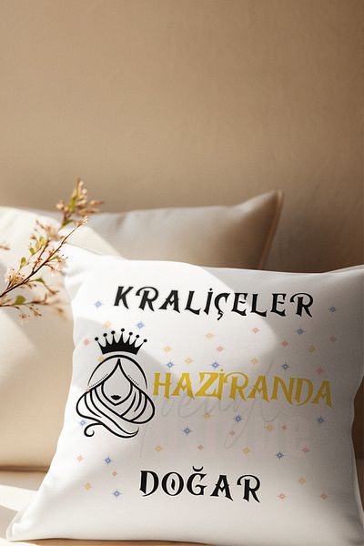 qoeuyl boutique Queens Are Born This Month Printed Satin Mini Decorative Pillow as a Gift for Wife, Lover, Friend