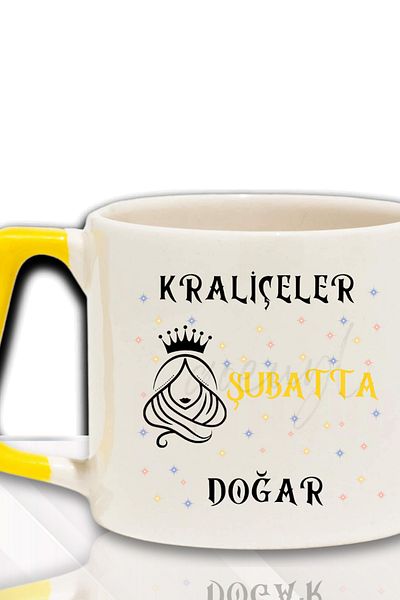qoeuyl boutique Queens Are Born This Month Printed Birthday Gift for Friend, Lover Colorful Mug with Handle