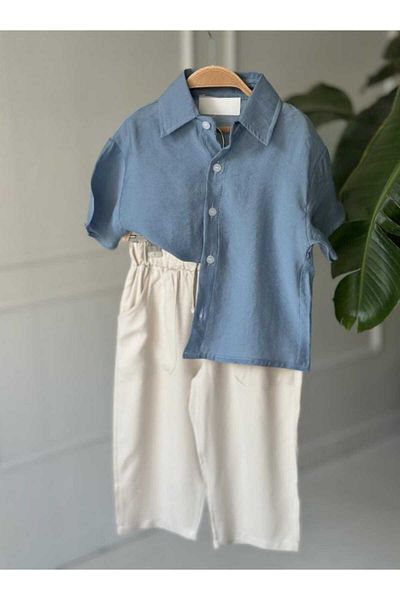Karan Kids Boy's Holiday Shirt and Trousers Set