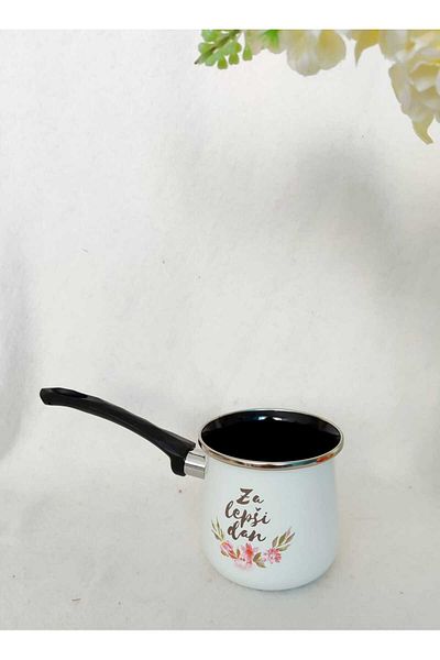 EBRULİEMAYE Za Lepsi̇ Dan Enamel Coffee Coffee Pot 750 ml 10 cm Eggs Boil