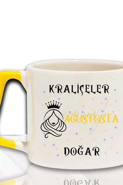 qoeuyl boutique Queens Are Born This Month Printed Birthday Gift for Friend, Lover Colorful Mug with Handle