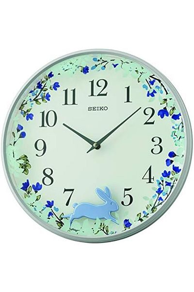 Seiko Clocks Wall Blue-White, 33 x 33 x 6.7 cm