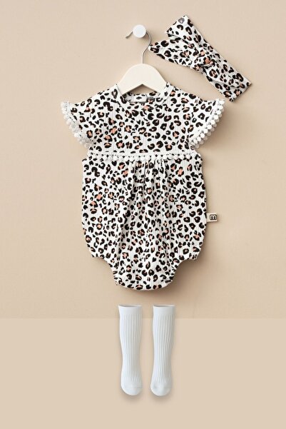 Minytrendy طفلة 3 قطع رومبير الصيف مع الجوارب باندانا بذلة الوليد هدية الطفل