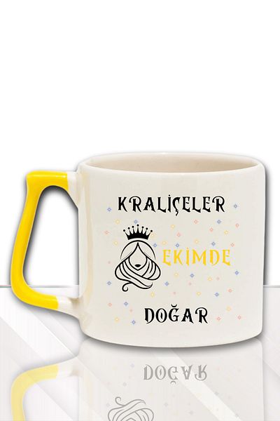 qoeuyl boutique Queens Are Born This Month Printed Birthday Gift for Friend, Lover Colorful Mug with Handle