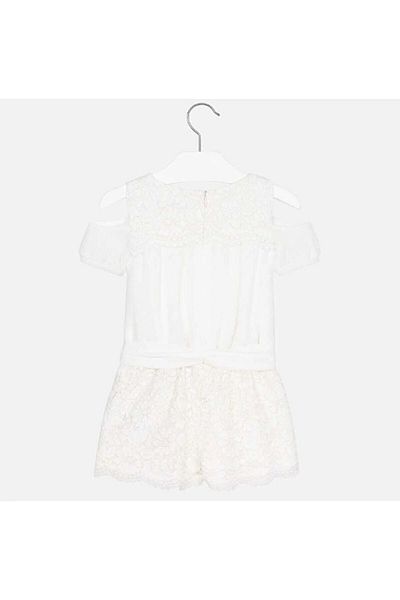 MAYORAL Coral Girl's Lace Dress