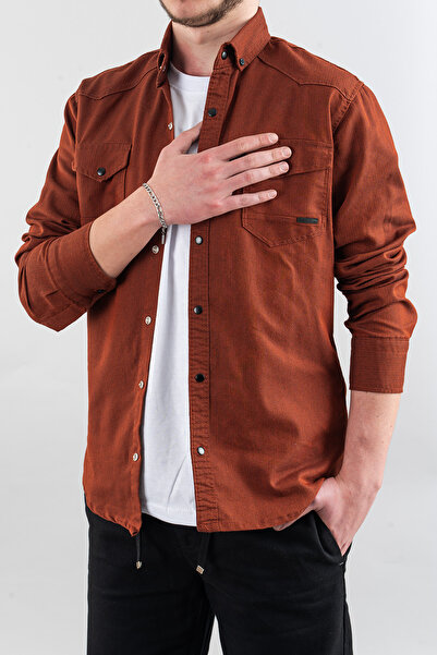 bombe Slim Fit Men's Denim Shirt