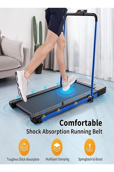 Fitness World Treadmill, 1.75 Hp Hydraulic Universal Treadmill, 2 In 1 Foldable, Treadmill With Remote Control