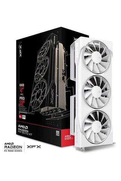 XFX Swift Radeon Rx 9070 Xt White 16Gb Rx-97Tswf3W9 Gddr6 256 Bit Graphics Card