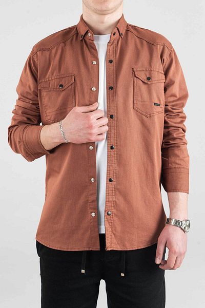 bombe Slim Fit Men's Denim Shirt
