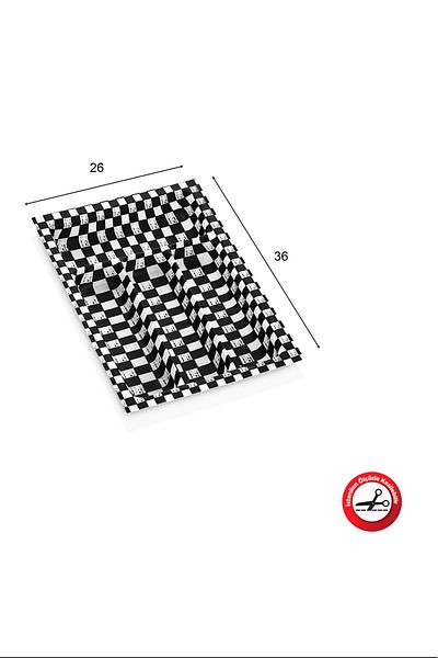 Royaleks Group 4 Compartment Checkered Eco Module Spoon Holder - 26x36 Royaleks-acero-20131
