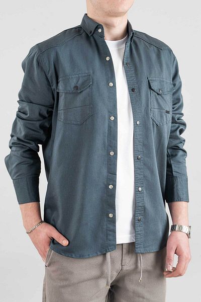 bombe Slim Fit Men's Denim Shirt