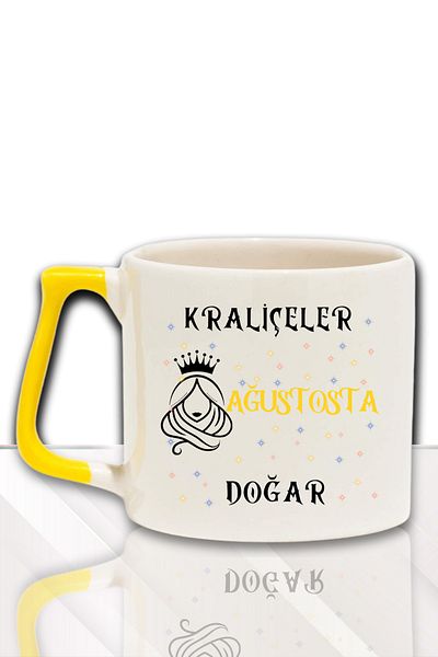 qoeuyl boutique Queens Are Born This Month Printed Birthday Gift for Friend, Lover Colorful Mug with Handle