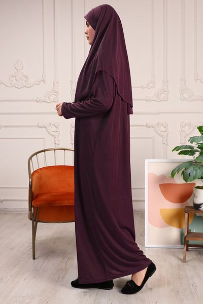 R reisa One Piece Economical Prayer Dress - Purple